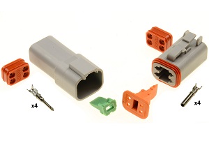 4 pole superseal connector Amphenol - Deutsch DT06-4s DT04-4P