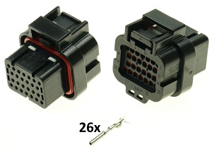 Moto Guzzi IAW 26 way ECU CDI ECM Ducati Monster dashboard motorcyle connector set