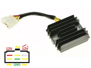 CARR201-YY - MOSFET Benzhou Quantum YY125 YY 125 Voltage regulator rectifier (LH0909)