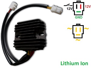 CARR164-LI - Honda CX500 Suzuki VS800 MOSFET Voltage regulator rectifier (31600-415-008, SH232-12, Shindengen) - Lithium Ion