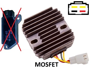 CARR421 - Yamaha 2 fase MOSFET Voltage regulator rectifier