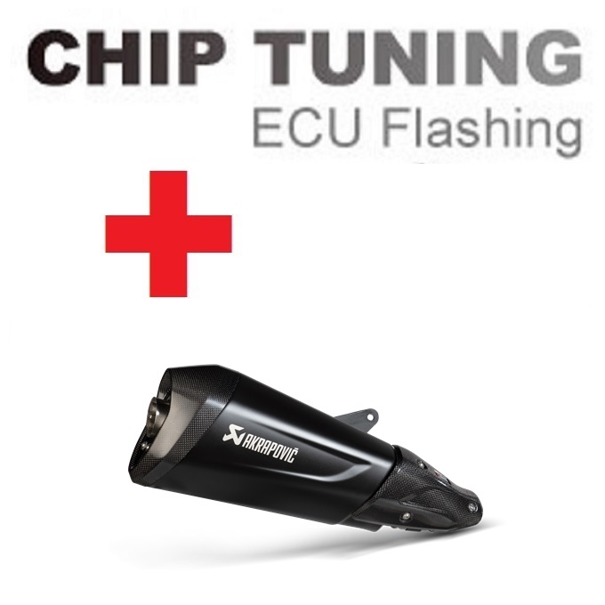 Vespa GTS 300 2021-today High Performance ECU Flash tuning+Akrapovic S-VE3SO10-HZDFBL (Stage 3)