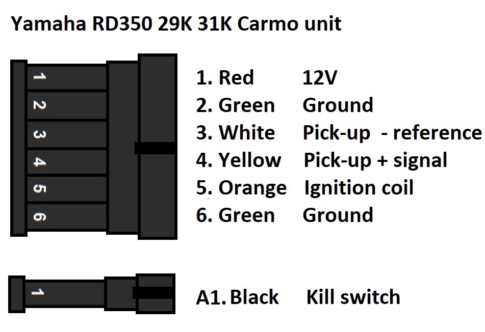 Yamaha RD350 29k 31k ignition unit cdi computer igniter