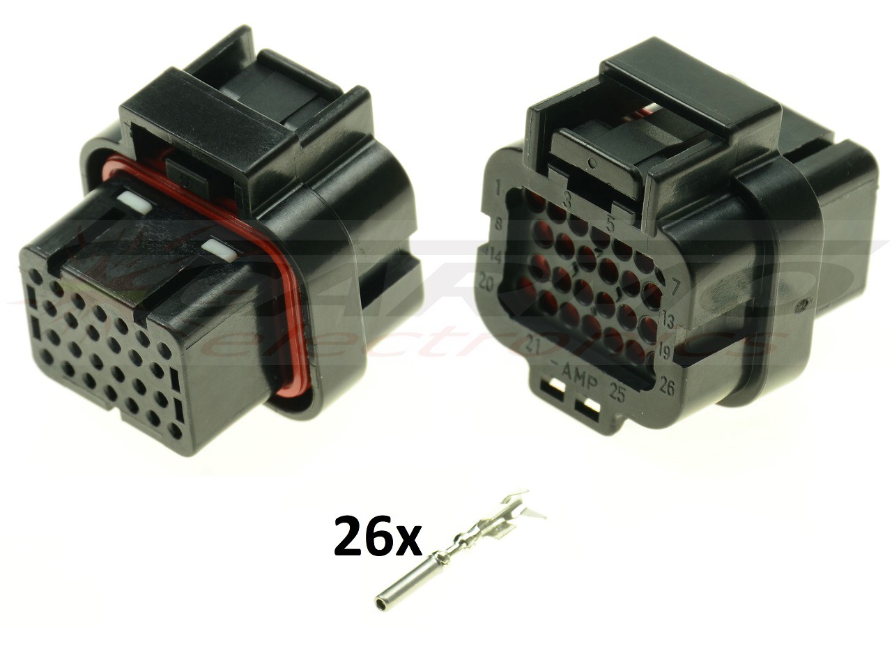 Moto Guzzi IAW 26 way ECU CDI ECM Ducati Monster dashboard motorcyle connector set - Click Image to Close