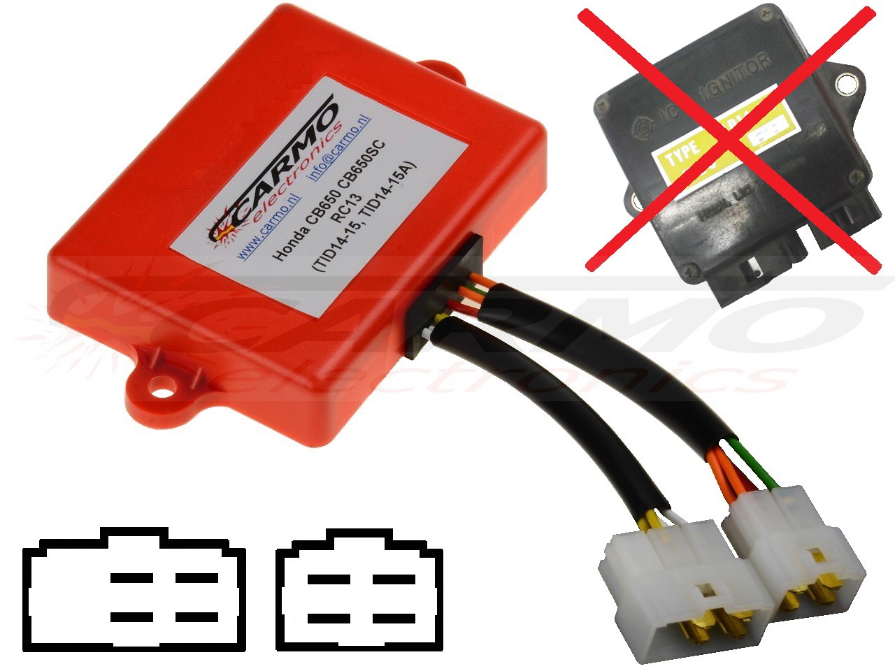 Honda CB650 CB650SC igniter ignition module CDI TCI box (TID14-15, TID14-15A) - Click Image to Close