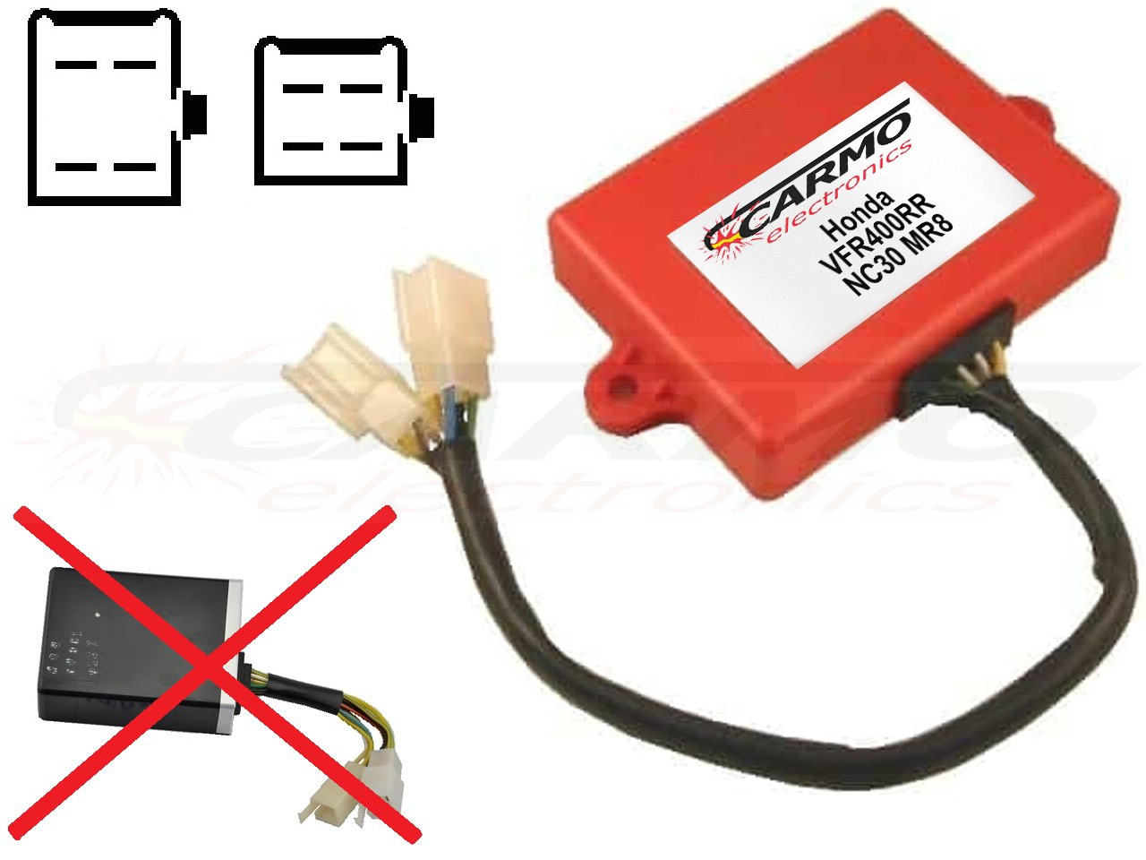 Honda VFR400 VFR400RR NC30 igniter ignition module CDI TCI Box (30400-MR8-600) - Click Image to Close