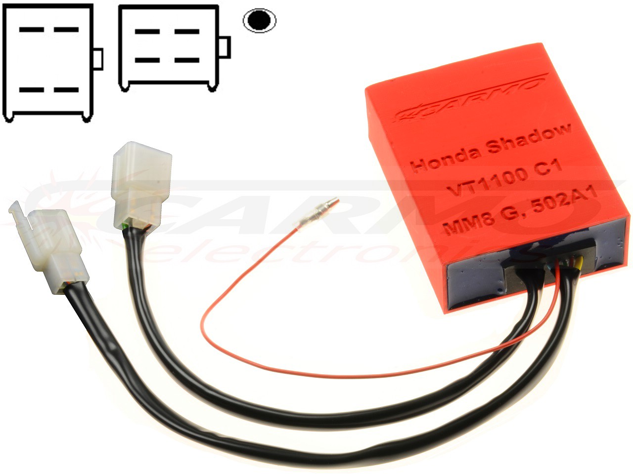 Honda VT1100 C1 Shadow SC18 SC23 CDI igniter ignition (MM8 G, MM8G, 502A1) - Click Image to Close