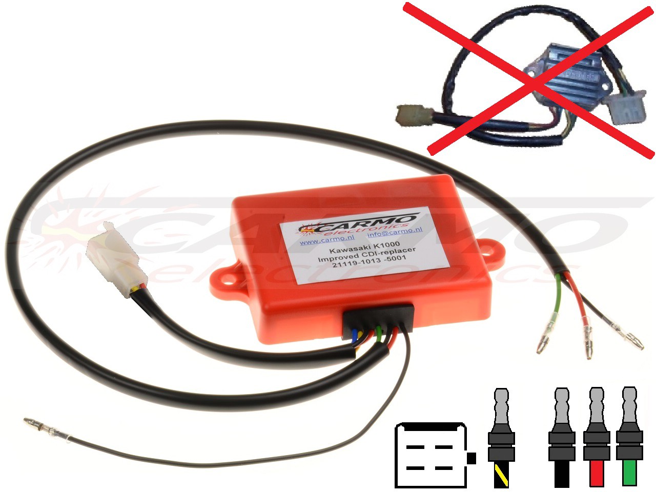 Kawasaki Z1000 IC IGNITER 21119-1013 -5001 - Click Image to Close