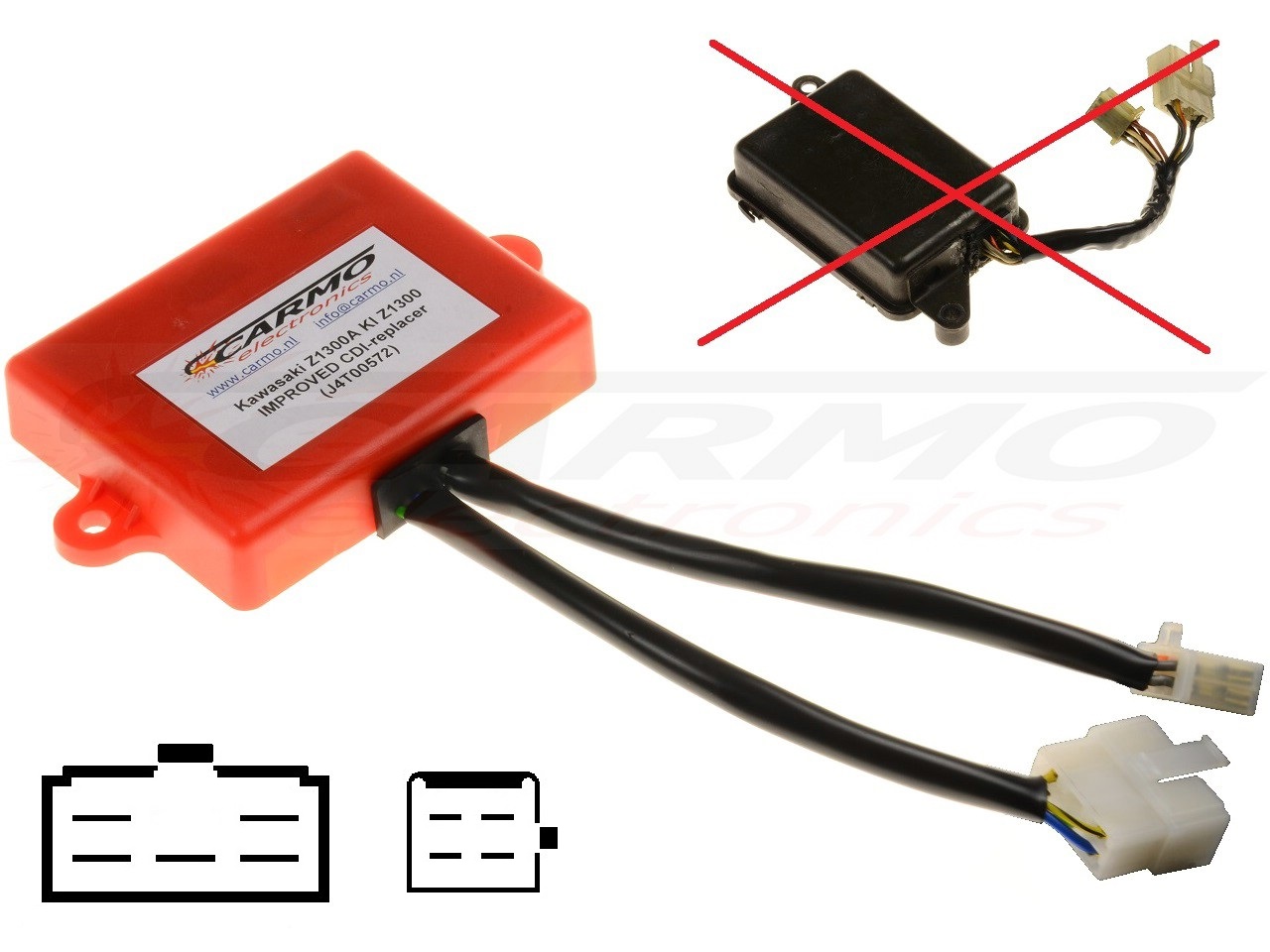 Kawasaki Z1300 CDI igniter J4T00572 21119-1038 - Click Image to Close