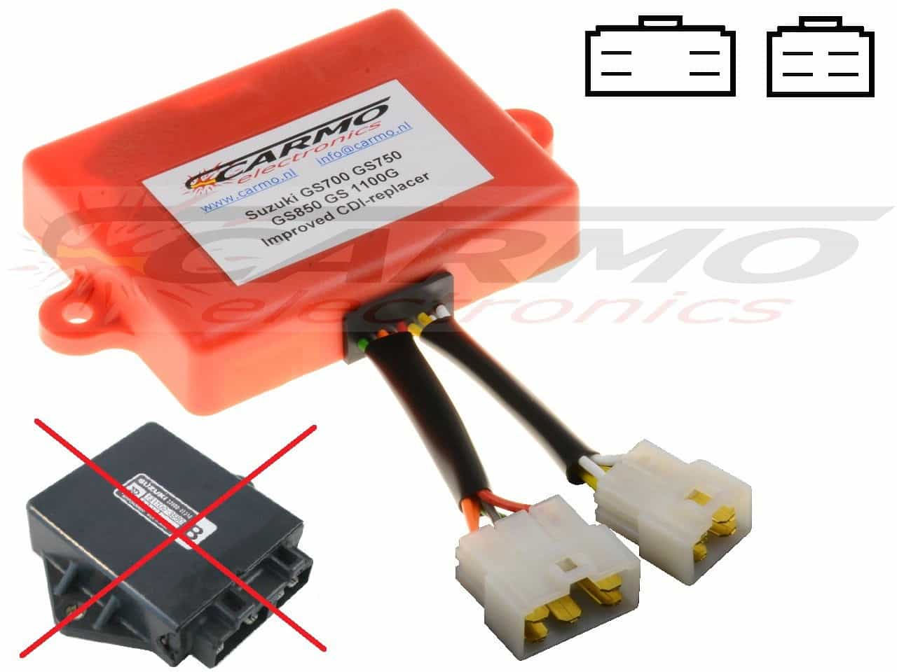 Suzuki GS700 GS750 GS850 GS1100 igniter ignition module CDI TCI Box (32900-31310 / 32900-49420) - Click Image to Close