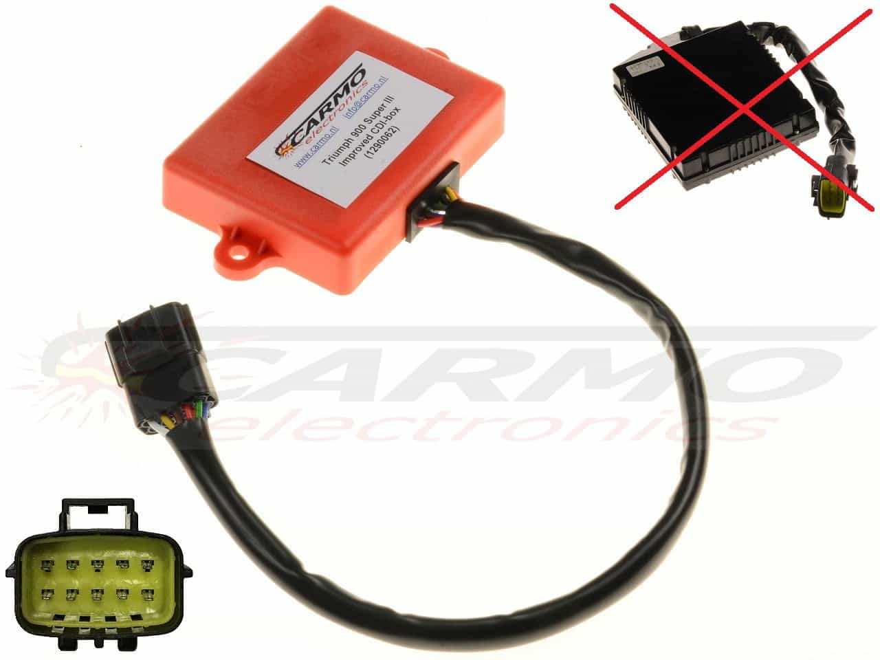 Triumph 900 Super III CDI igniter box (T1290062 / 1290062 / T1290008 / 1290008) - Click Image to Close